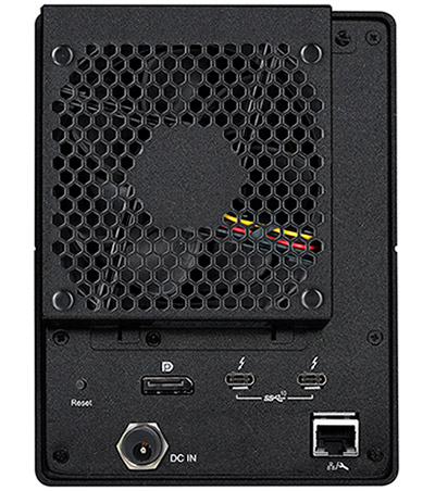 ARECA Desktop RAID, 4x 6Gb/s SAS HDD´s, 2x40Gb/s Thunderbolt 3, 135W PSU