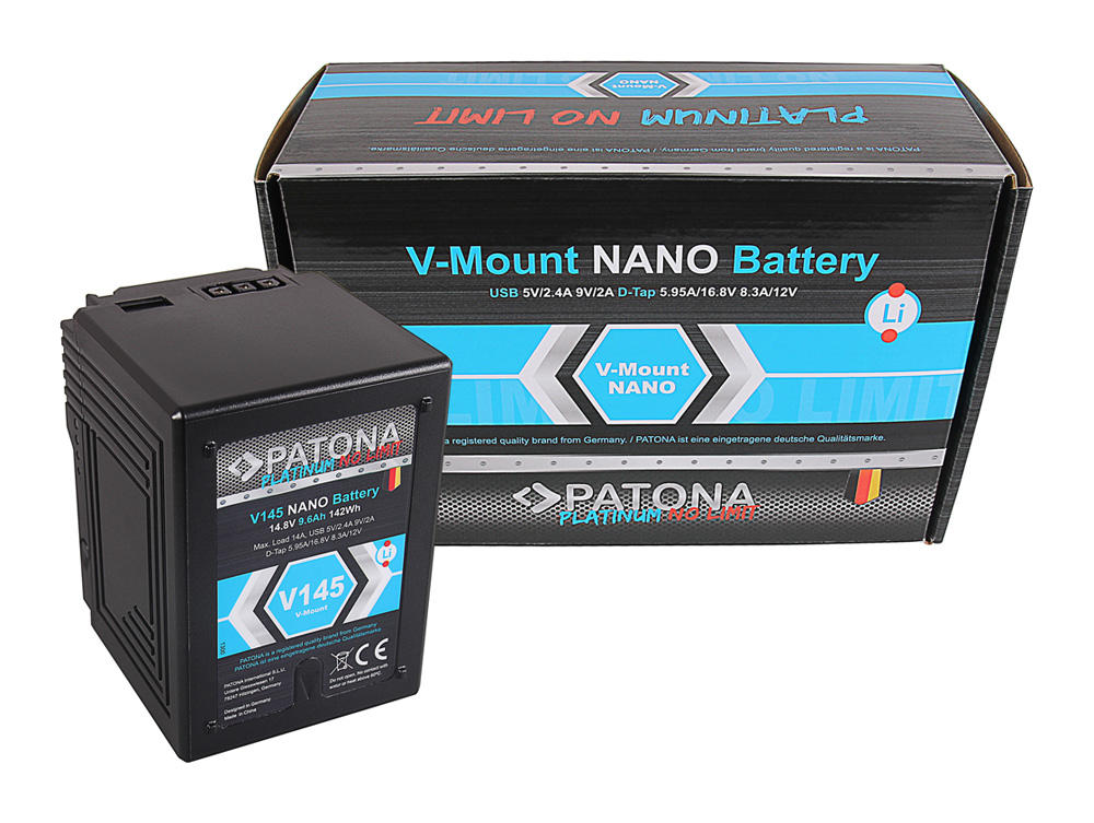 PATONA Platinum NANO V145 V-Mount 142Wh