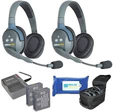 EARTEC Wireless Intercom UltraLITE Double 2 HeadSets UL2D