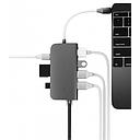 LMP 8 port USB-C mini Dock, HDMI, 3x USB 3.0, Ethernet, SD/MicroSD, USB-C charging
