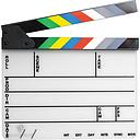 Pearstone Acrylic Dry Erase Clapboard with Color Sticks (9.25x11") 